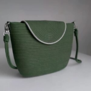 Chic Dry Green jute and cotton Bag