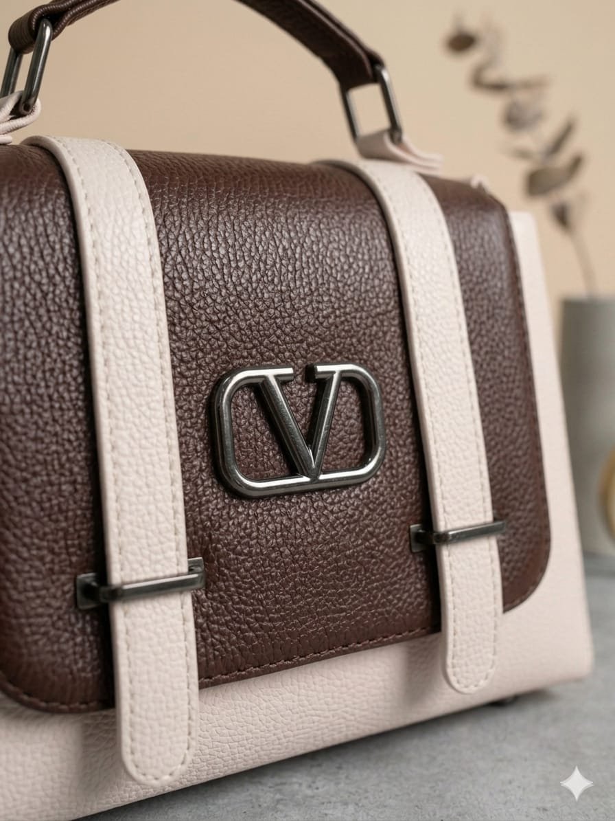 Dual Tone Luxe Satchel - Image 3