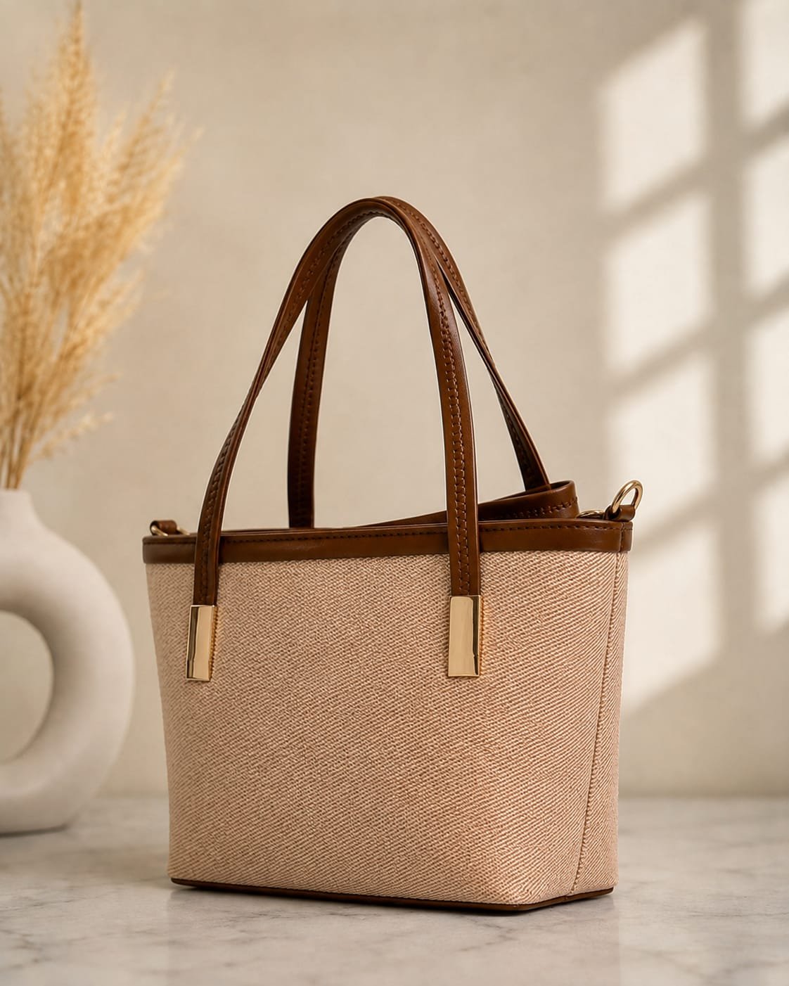 Beige Luxe Everyday Tote - Image 3