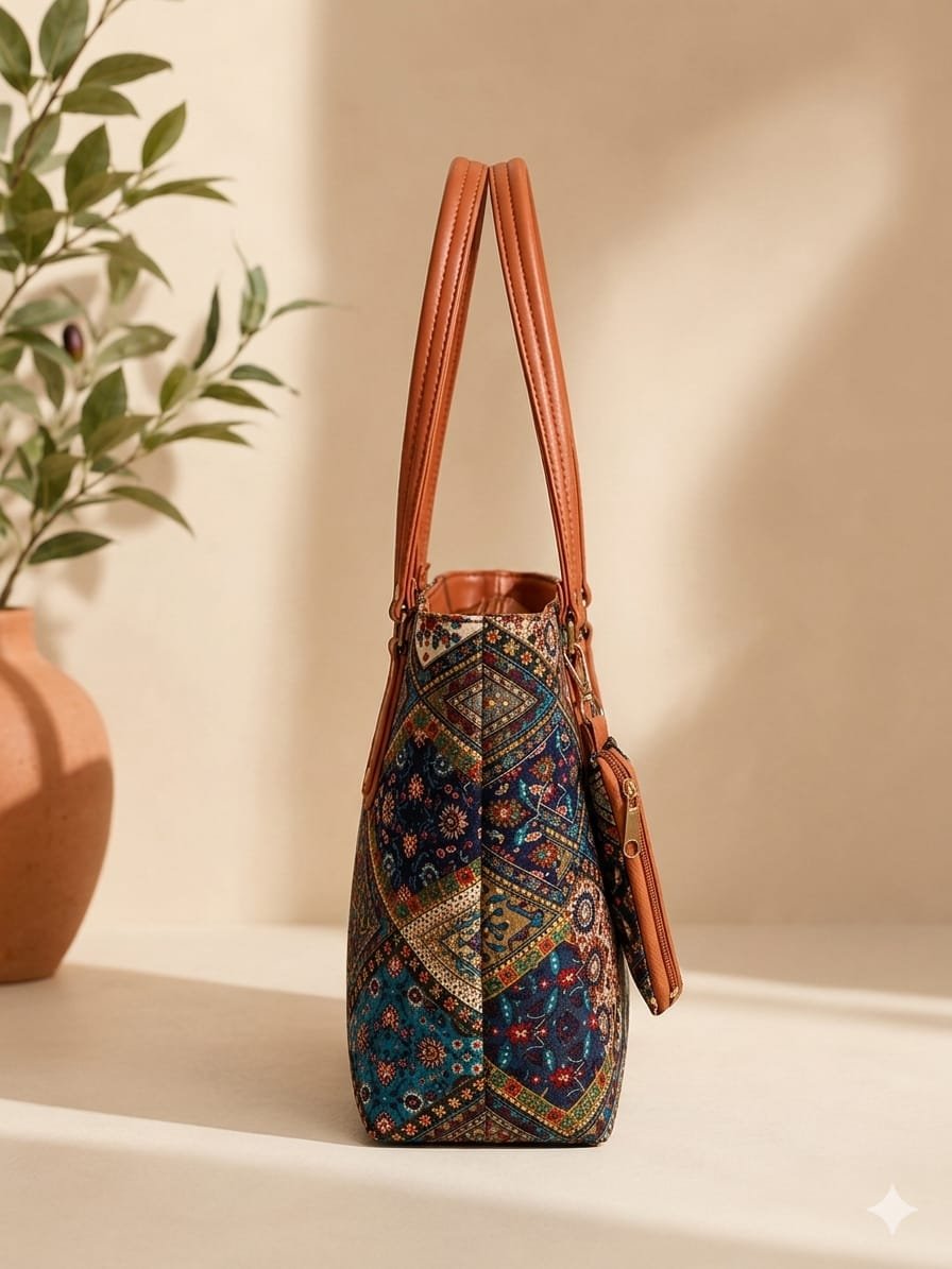 Boho Blue Heritage Tote - Image 3