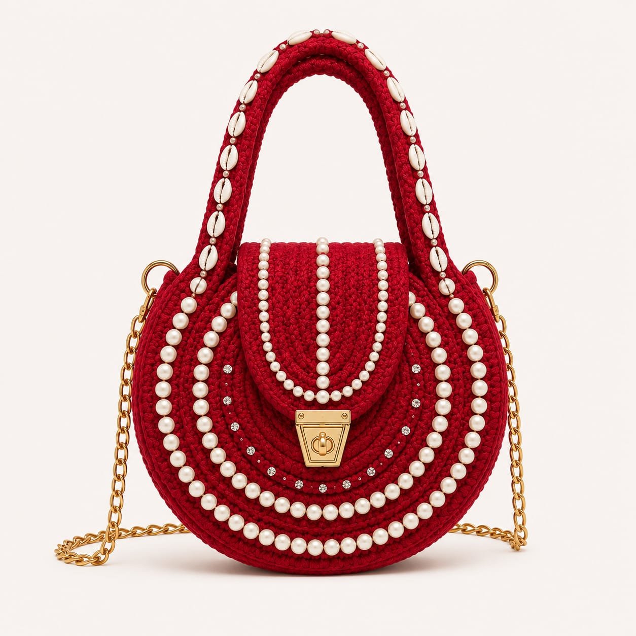 PEARL EMBELLISHED HANDMADE BAG