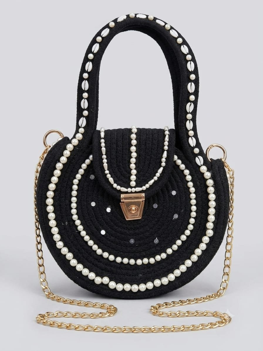PEARL SHELL HANDMADE BAG - Image 3